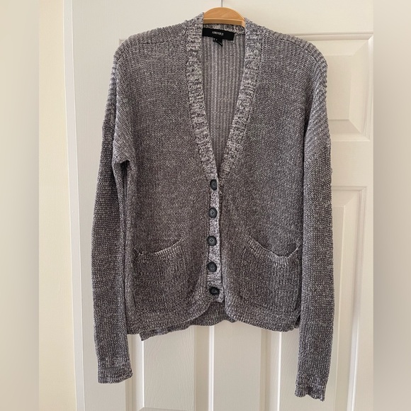 Forever 21 Sweaters - Light Gray Cardigan Sweater